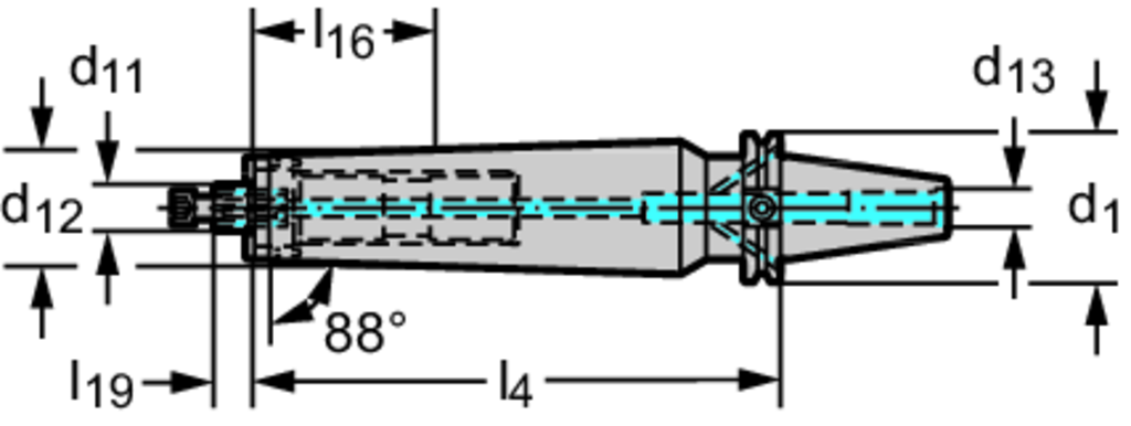 AC001.K40-B19-229 - CAT-V-Aufnahme konisch – schwingungsgedämpft - /images/W_A_AC001_K-KONICAL_D_01.png