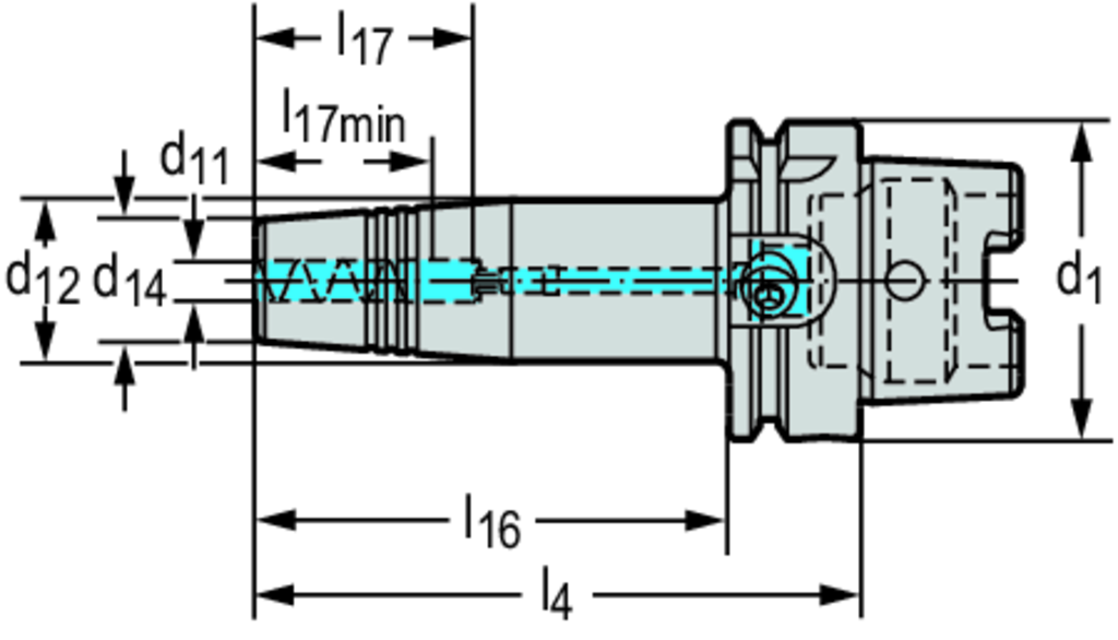 AB019-H63-P20-100 - Schlanke Hydrodehn-Aufnahme DIN 69893-1 A AB019-H - /images/W_A_AB019-H_D_01.png