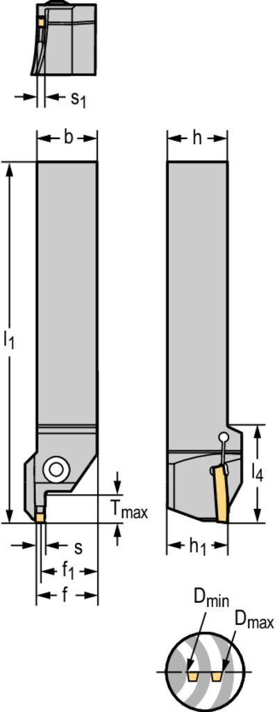 G1111.16L-6T25-058GX24 - Schaftwerkzeug – Axialstechen - /images/G1111-2525-L-GX_D_01.png