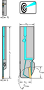 G1041.32L-3T32GX24C-P - Verstärkte Stechklinge – Contra G1041...C-P - /images/W_T_G1041L-C-P_D_01.png