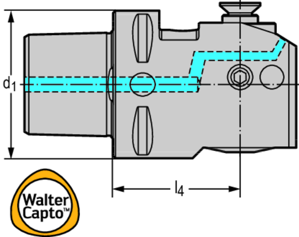 B5115-136-167-C6-B - Precision XT - Feinbohrwerkzeug - Grundkörper - /images/W_DI_B5115-C-GK_D_01.png