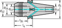 AK182.CAT40.065.20 - Hydrodehn-Spannfutter ASME B5.50 AK182.CAT - /images/W_A_AK182-CAT_D_01.png