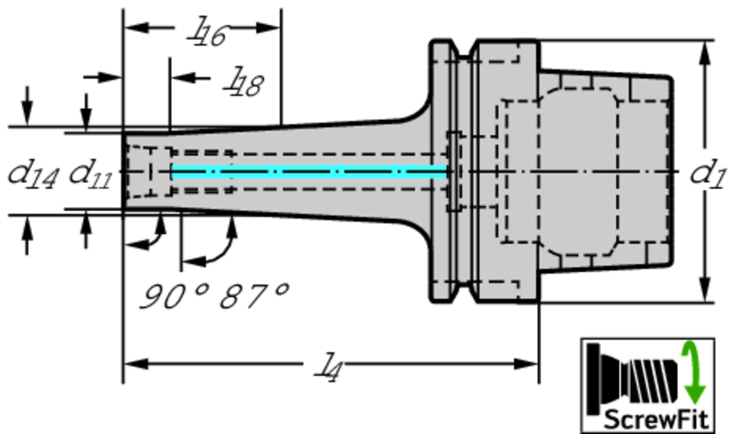 AK530.H100A.T14.055 - Aufnahme DIN 69893-1 A AK530 - /images/W_A_AK530-HSK_D_01.png