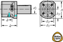 C6-LC2060-00095 - Spanneinheiten VDI DIN 69880 TYP 2030 / 2040 / 2050 / 2060 - /images/W_A_2060VDI-CAPTO_D_02.png